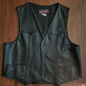 Black Leather Vest